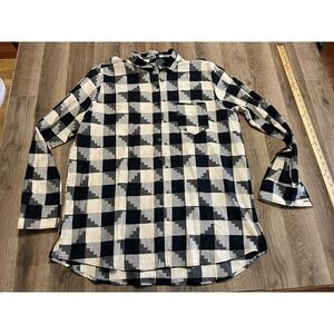 Cruel Shirt, Men's Size XXL, Brown Black, Button Up, Long Sleeve, Allover Print